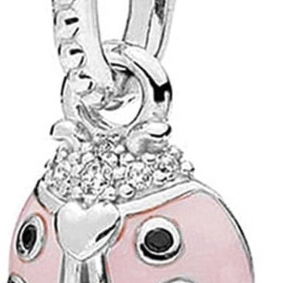 10 Pack Silver Beads Charms DIY Bracelet CZ Pendant Set for Women - Picture 6 of 7